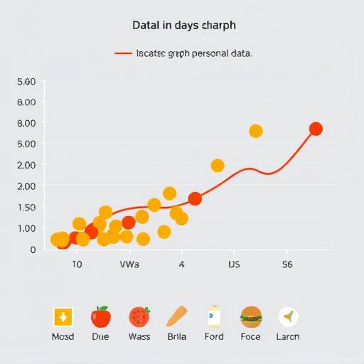 Grafico che mostra diversi tipi di dati raccolti, come informazioni personali, dati di navigazione e preferenze alimentari, con icone che rappresentano ogni categoria.